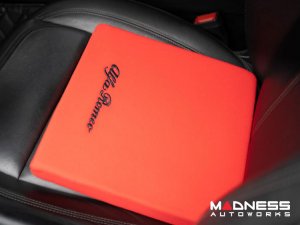 Seat Cushion - Red w/ Alfa Romeo Logo in Black